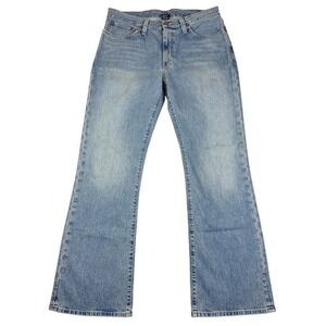 Vintage Polo Ralph Lauren Jeans Men 33x32 Bootcut Blue Light Wash Actual 34.5x31